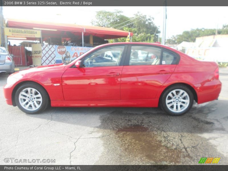 Electric Red / Beige 2006 BMW 3 Series 325i Sedan