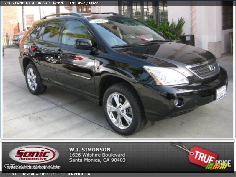 Black Onyx / Black 2006 Lexus RX 400h AWD Hybrid
