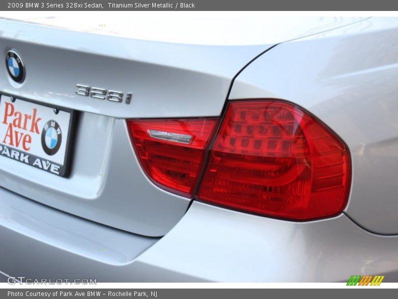 Titanium Silver Metallic / Black 2009 BMW 3 Series 328xi Sedan