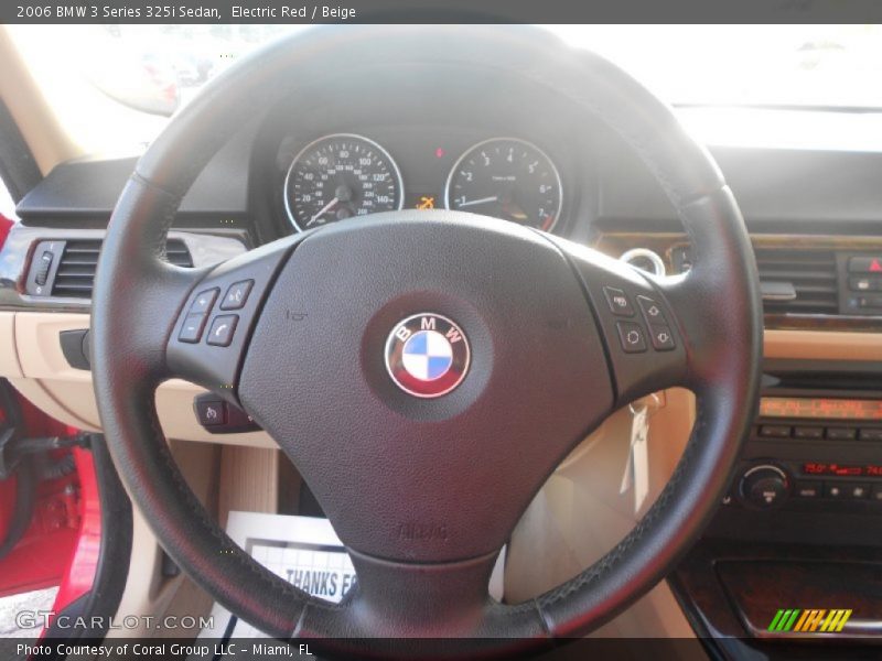 Electric Red / Beige 2006 BMW 3 Series 325i Sedan