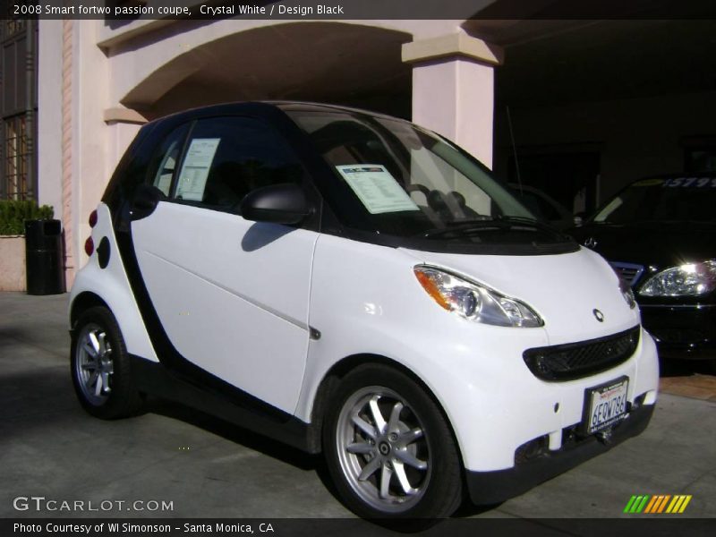 Crystal White / Design Black 2008 Smart fortwo passion coupe