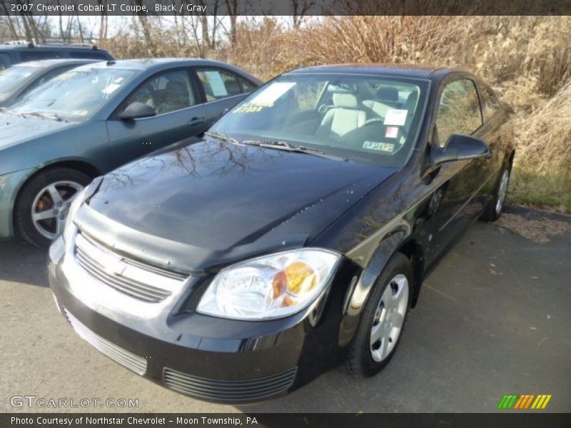 Black / Gray 2007 Chevrolet Cobalt LT Coupe