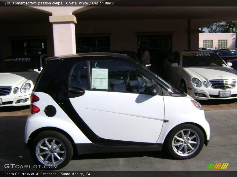 Crystal White / Design Black 2008 Smart fortwo passion coupe