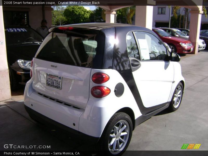 Crystal White / Design Black 2008 Smart fortwo passion coupe