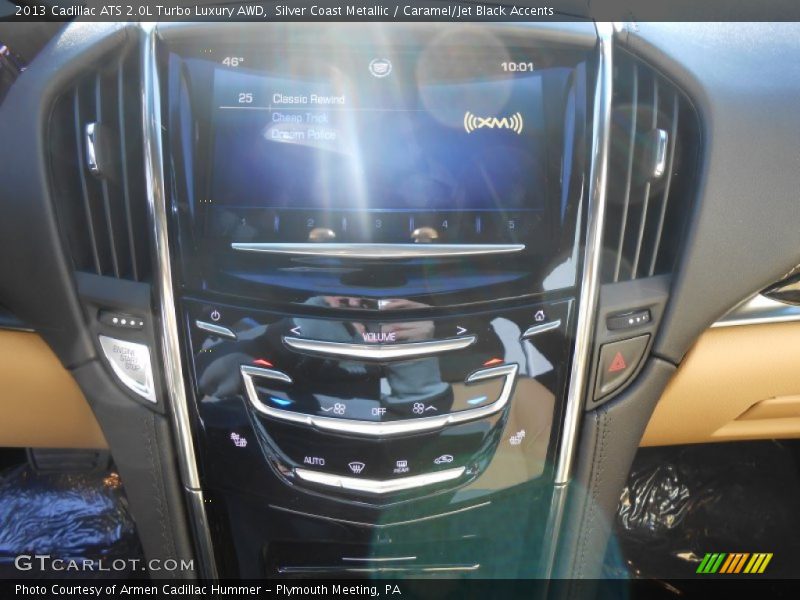 Silver Coast Metallic / Caramel/Jet Black Accents 2013 Cadillac ATS 2.0L Turbo Luxury AWD