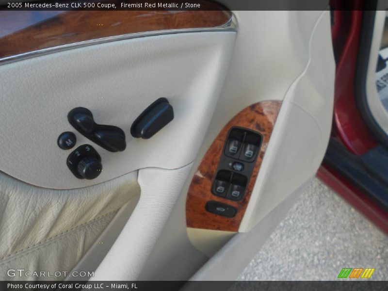 Firemist Red Metallic / Stone 2005 Mercedes-Benz CLK 500 Coupe