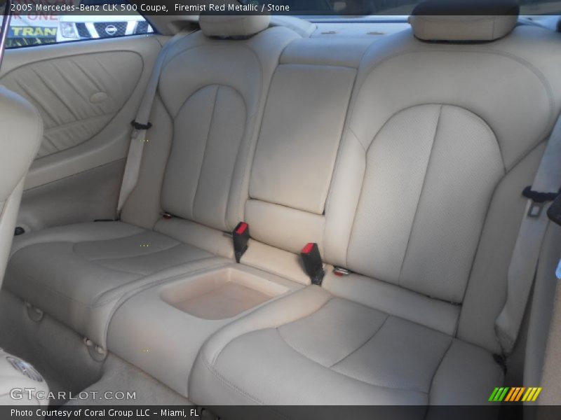 Firemist Red Metallic / Stone 2005 Mercedes-Benz CLK 500 Coupe