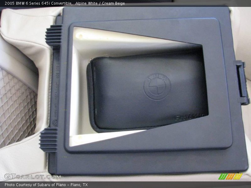 Alpine White / Cream Beige 2005 BMW 6 Series 645i Convertible