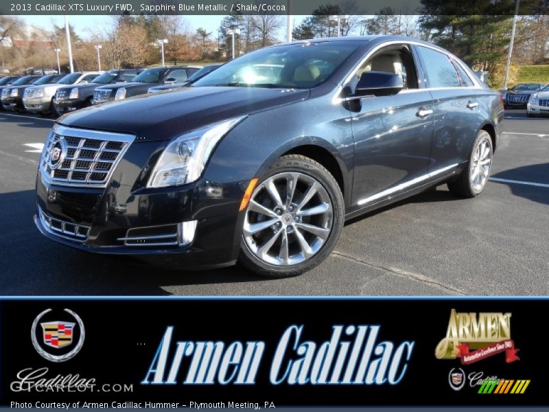 Sapphire Blue Metallic / Shale/Cocoa 2013 Cadillac XTS Luxury FWD