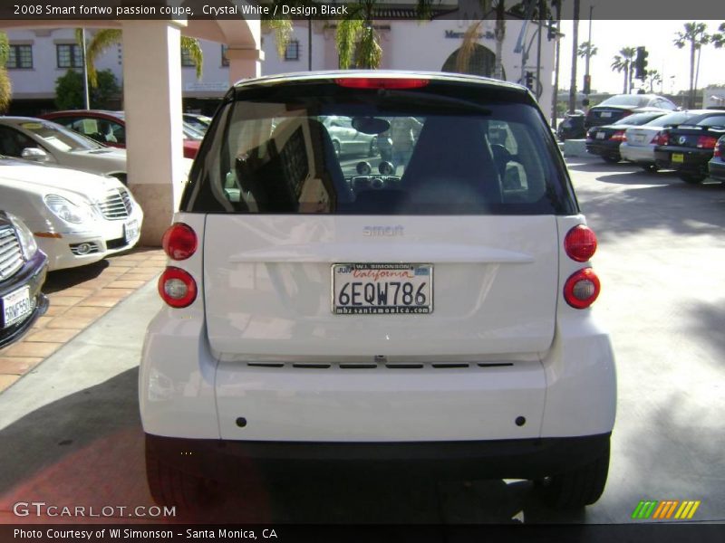 Crystal White / Design Black 2008 Smart fortwo passion coupe