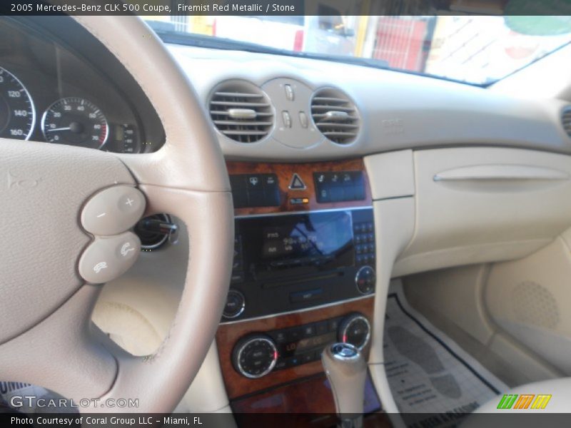 Firemist Red Metallic / Stone 2005 Mercedes-Benz CLK 500 Coupe
