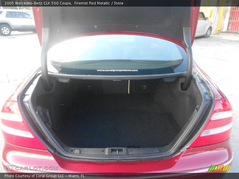 Firemist Red Metallic / Stone 2005 Mercedes-Benz CLK 500 Coupe