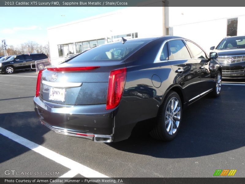 Sapphire Blue Metallic / Shale/Cocoa 2013 Cadillac XTS Luxury FWD