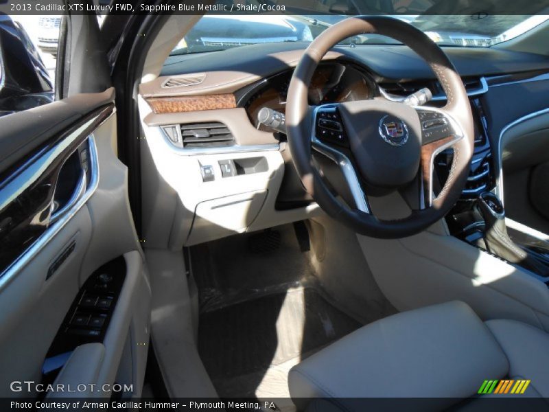 Sapphire Blue Metallic / Shale/Cocoa 2013 Cadillac XTS Luxury FWD