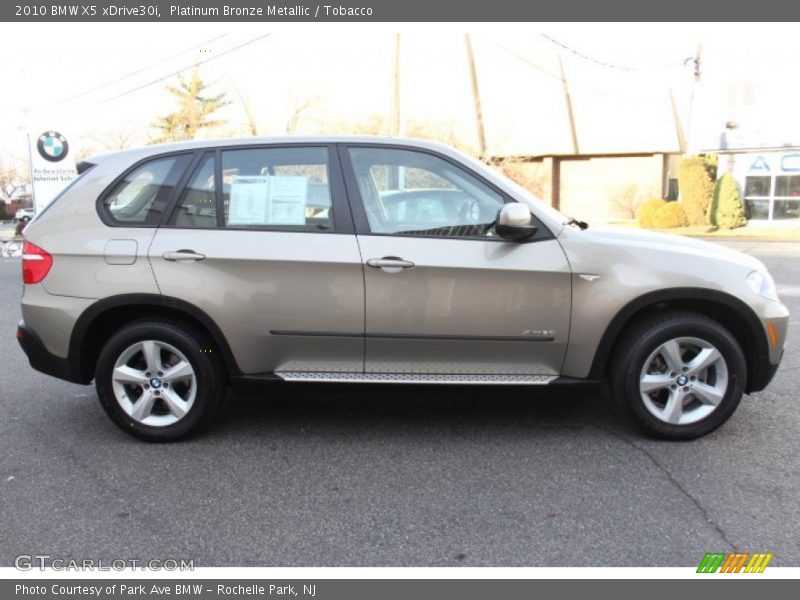 Platinum Bronze Metallic / Tobacco 2010 BMW X5 xDrive30i