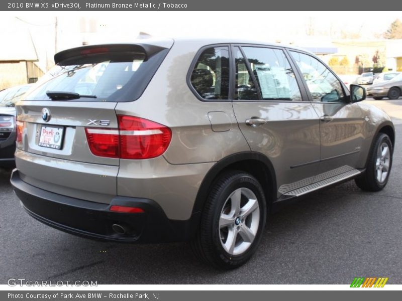 Platinum Bronze Metallic / Tobacco 2010 BMW X5 xDrive30i