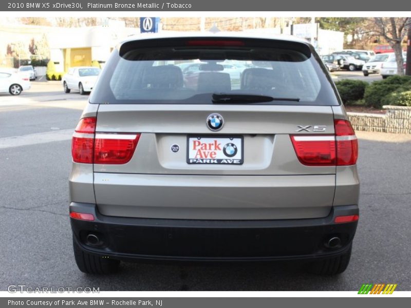 Platinum Bronze Metallic / Tobacco 2010 BMW X5 xDrive30i
