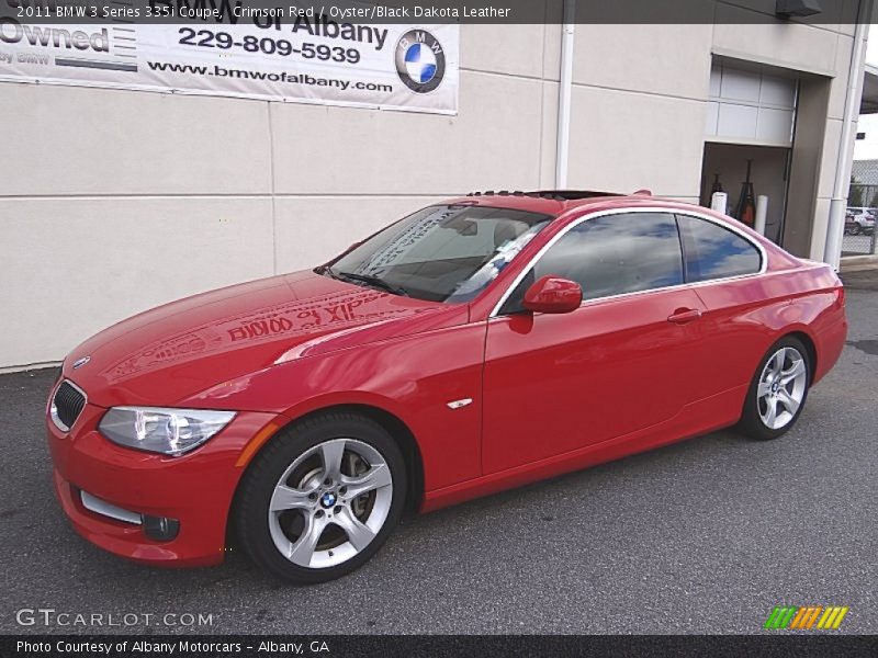 Crimson Red / Oyster/Black Dakota Leather 2011 BMW 3 Series 335i Coupe