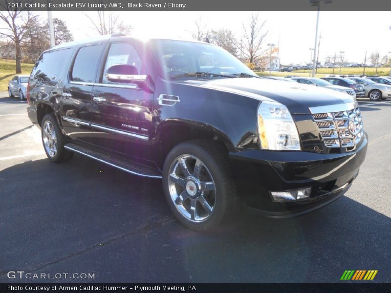 Black Raven / Ebony 2013 Cadillac Escalade ESV Luxury AWD