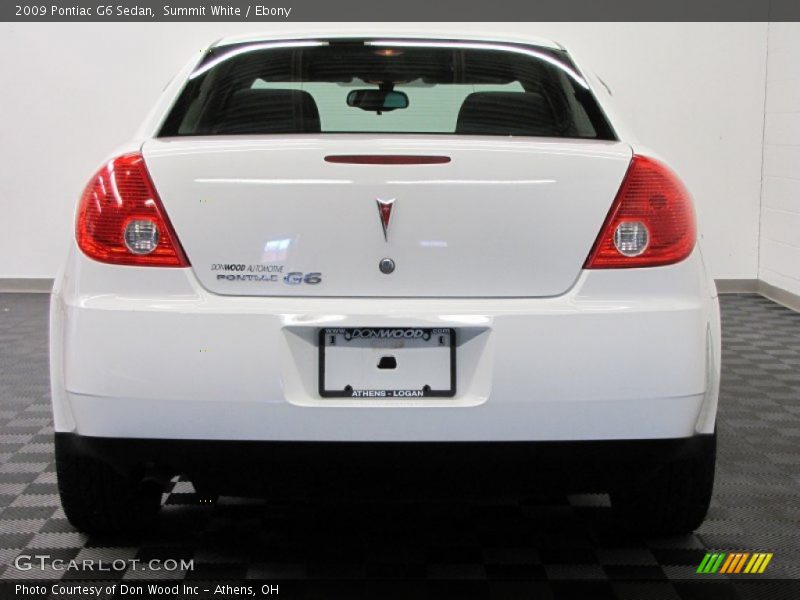 Summit White / Ebony 2009 Pontiac G6 Sedan