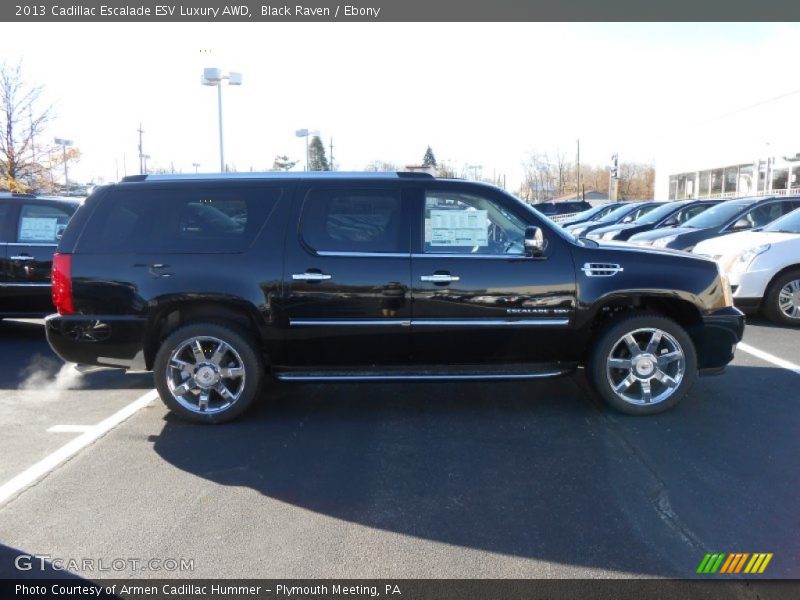 Black Raven / Ebony 2013 Cadillac Escalade ESV Luxury AWD