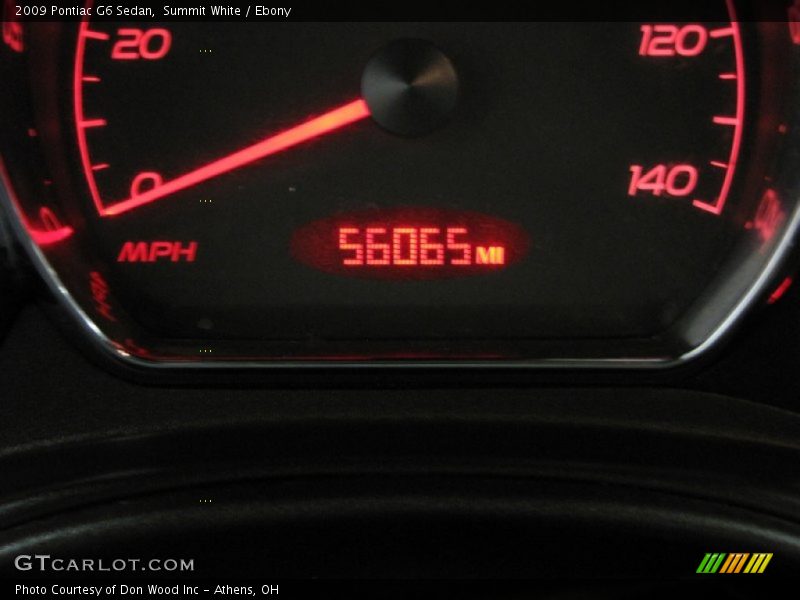 Summit White / Ebony 2009 Pontiac G6 Sedan