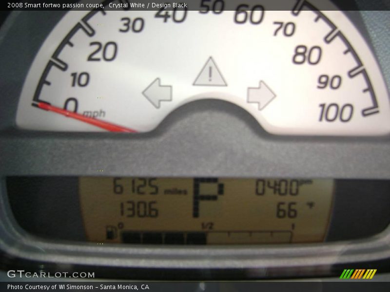 Crystal White / Design Black 2008 Smart fortwo passion coupe