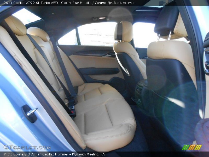 Glacier Blue Metallic / Caramel/Jet Black Accents 2013 Cadillac ATS 2.0L Turbo AWD