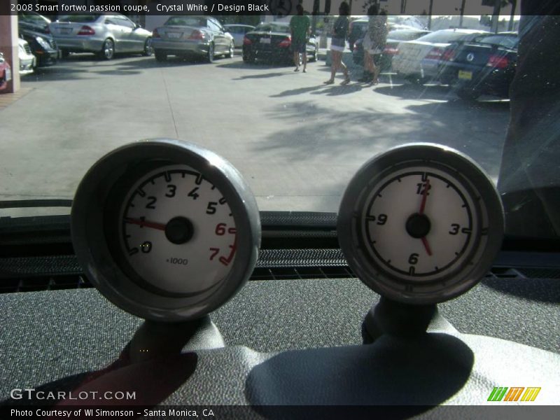 Crystal White / Design Black 2008 Smart fortwo passion coupe
