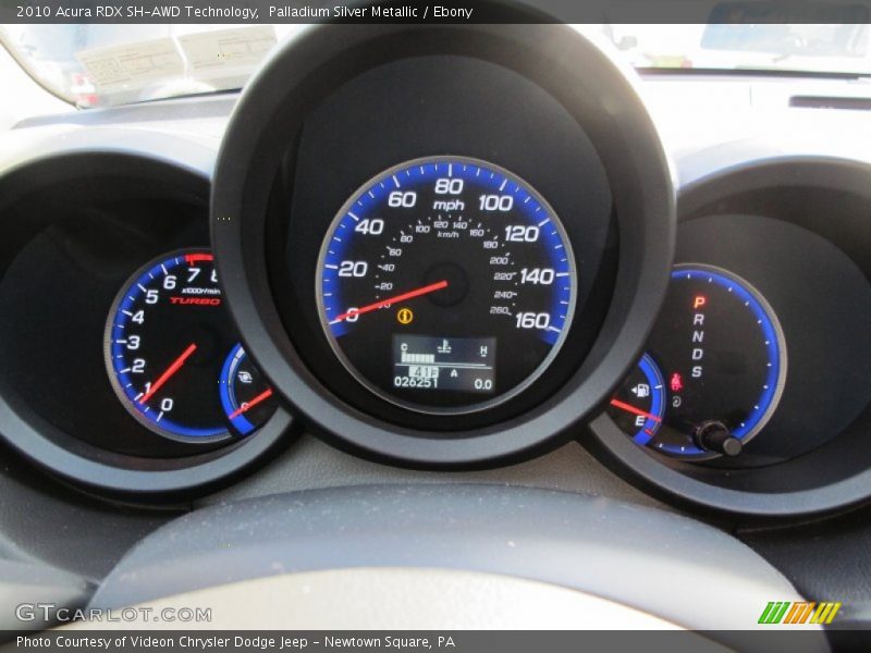 Palladium Silver Metallic / Ebony 2010 Acura RDX SH-AWD Technology
