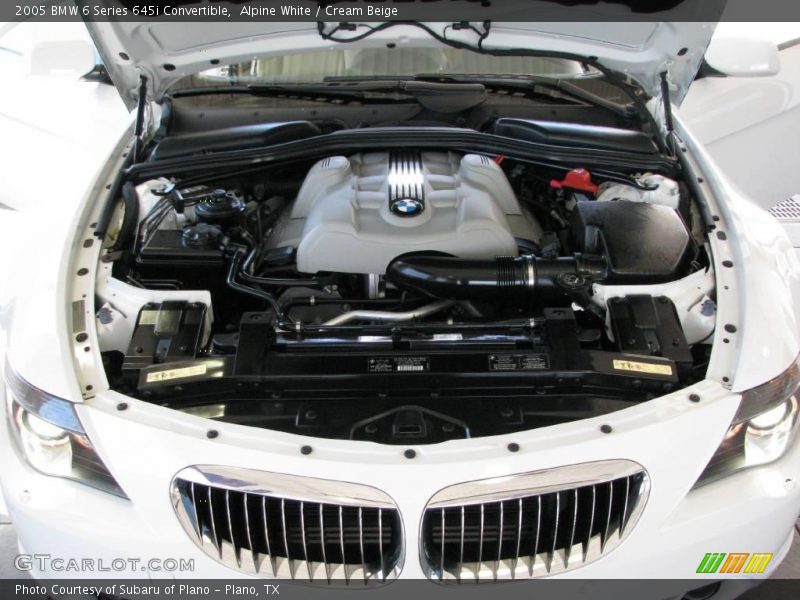 Alpine White / Cream Beige 2005 BMW 6 Series 645i Convertible