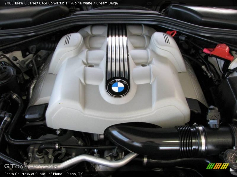 Alpine White / Cream Beige 2005 BMW 6 Series 645i Convertible