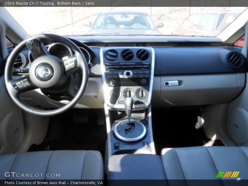 Brilliant Black / Sand 2009 Mazda CX-7 Touring