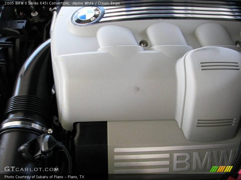 Alpine White / Cream Beige 2005 BMW 6 Series 645i Convertible