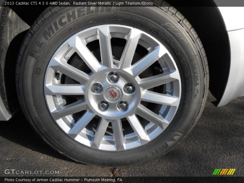 Radiant Silver Metallic / Light Titanium/Ebony 2013 Cadillac CTS 4 3.0 AWD Sedan