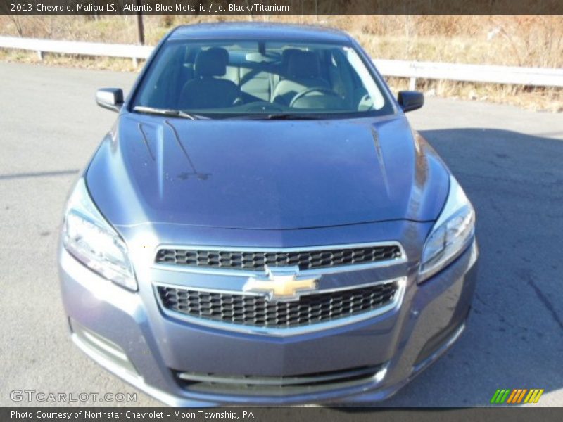 Atlantis Blue Metallic / Jet Black/Titanium 2013 Chevrolet Malibu LS