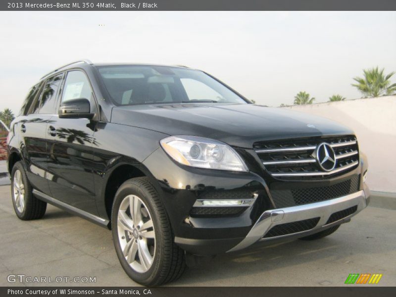 Black / Black 2013 Mercedes-Benz ML 350 4Matic