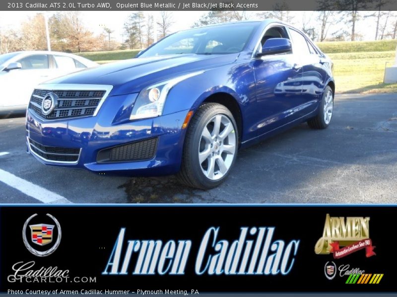 Opulent Blue Metallic / Jet Black/Jet Black Accents 2013 Cadillac ATS 2.0L Turbo AWD