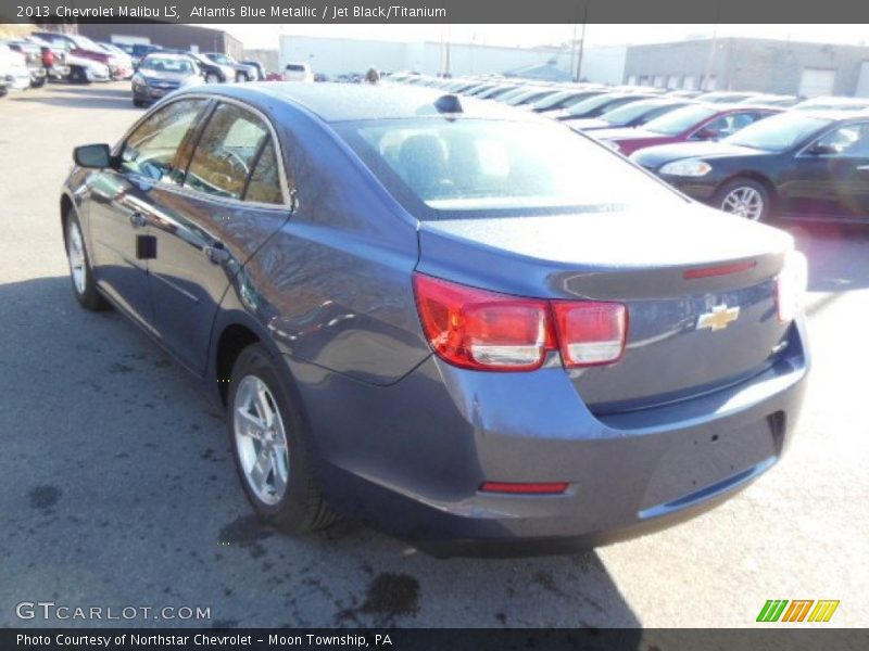 Atlantis Blue Metallic / Jet Black/Titanium 2013 Chevrolet Malibu LS