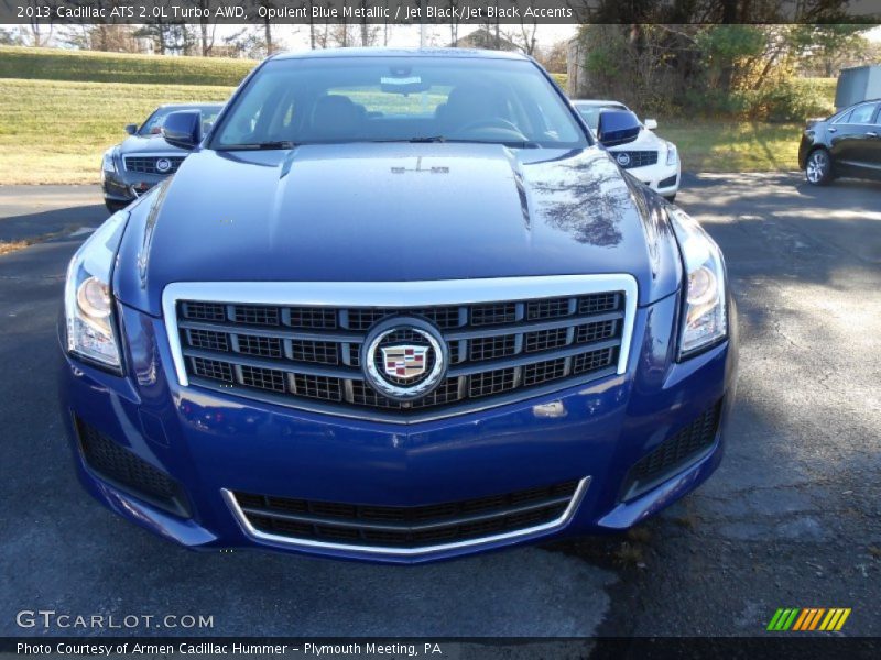 Opulent Blue Metallic / Jet Black/Jet Black Accents 2013 Cadillac ATS 2.0L Turbo AWD