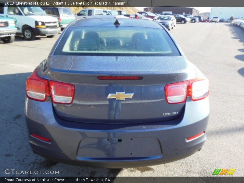 Atlantis Blue Metallic / Jet Black/Titanium 2013 Chevrolet Malibu LS