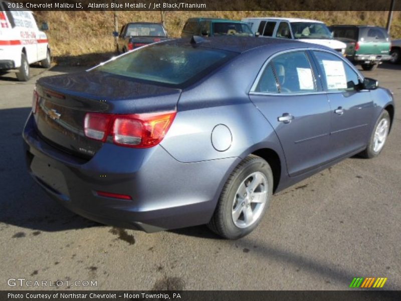 Atlantis Blue Metallic / Jet Black/Titanium 2013 Chevrolet Malibu LS