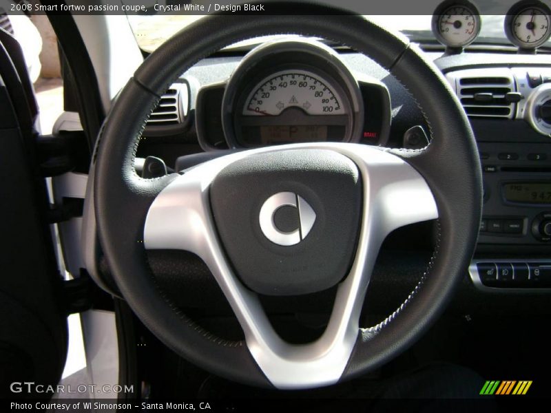 Crystal White / Design Black 2008 Smart fortwo passion coupe