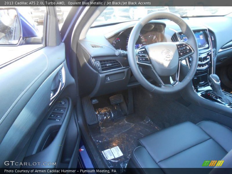 Opulent Blue Metallic / Jet Black/Jet Black Accents 2013 Cadillac ATS 2.0L Turbo AWD