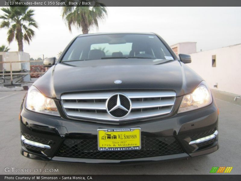 Black / Black 2013 Mercedes-Benz C 350 Sport