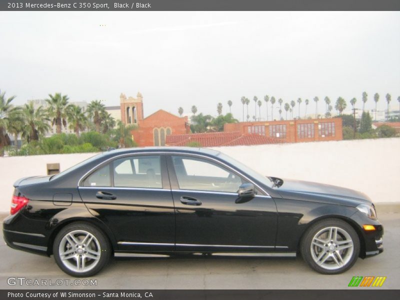 Black / Black 2013 Mercedes-Benz C 350 Sport