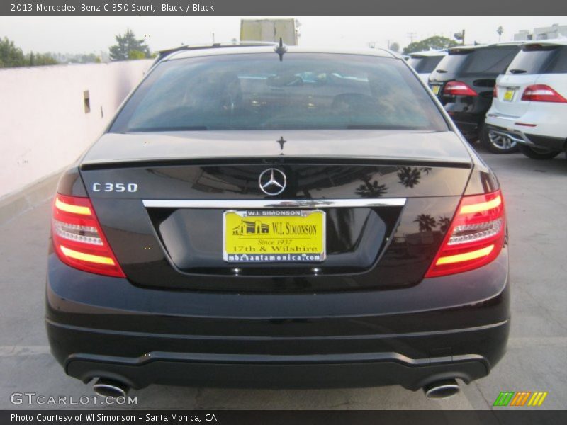 Black / Black 2013 Mercedes-Benz C 350 Sport