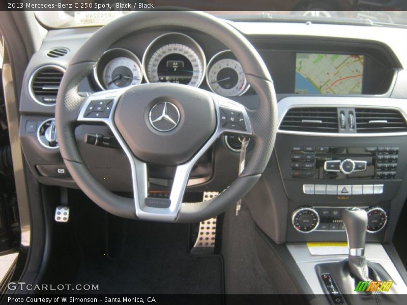 Black / Black 2013 Mercedes-Benz C 250 Sport