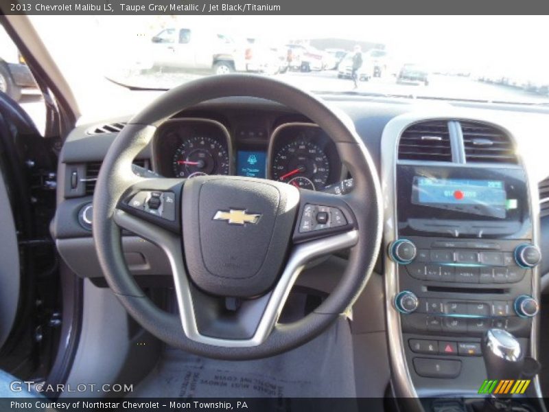 Taupe Gray Metallic / Jet Black/Titanium 2013 Chevrolet Malibu LS