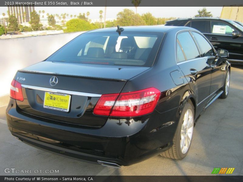 Black / Black 2013 Mercedes-Benz E 350 Sedan